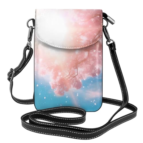 BROLEO Sunshine Under The Trees Damen-Umhängetasche, klein, Leder, wasserdicht, langlebig von BROLEO