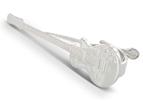 BROOKER Krawattenklammer/Krawattennadel Gitarre Silber von Brooker