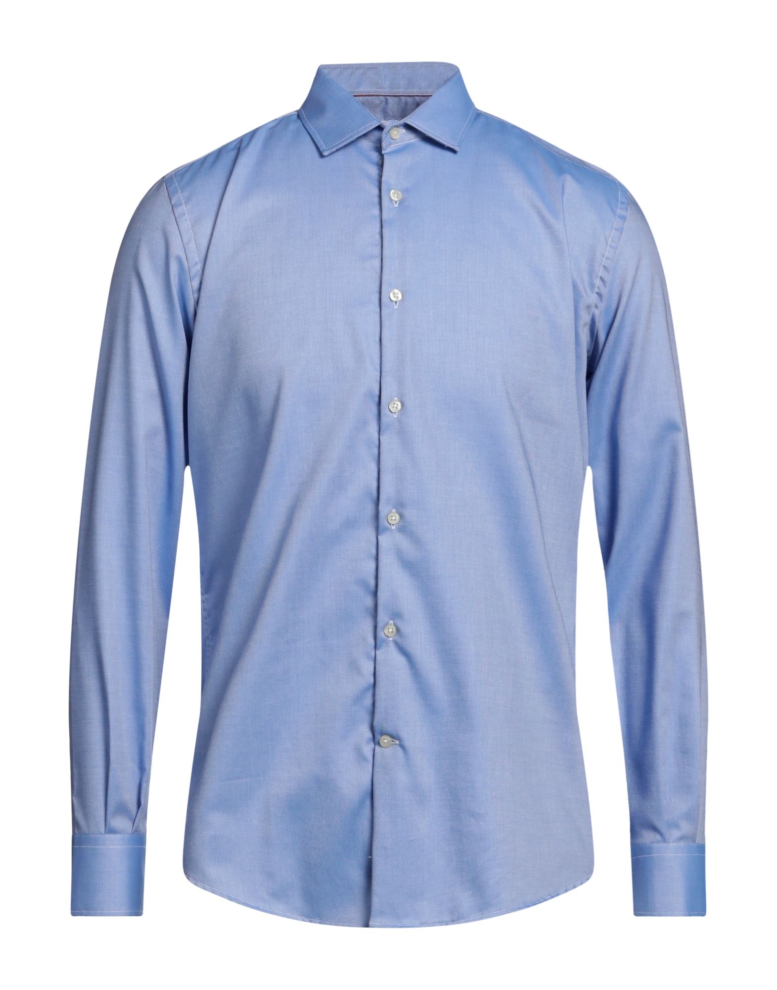 BROOKSFIELD Hemd Herren Azurblau von BROOKSFIELD