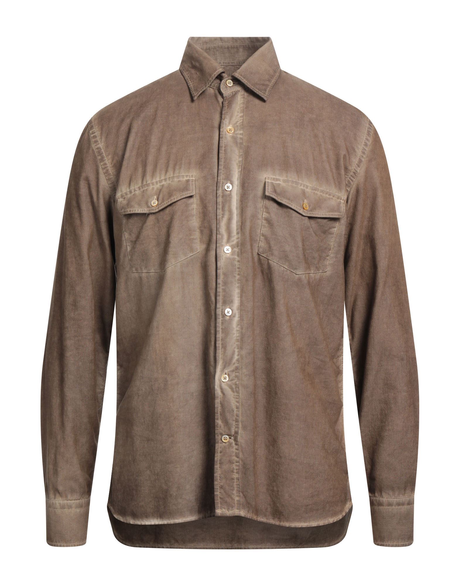 BROOKSFIELD Hemd Herren Khaki von BROOKSFIELD