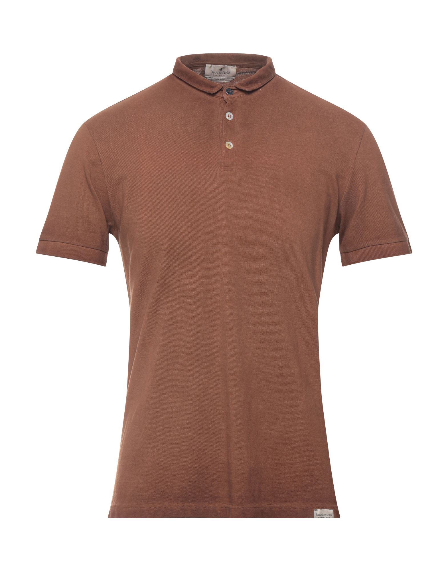 BROOKSFIELD Poloshirt Herren Braun von BROOKSFIELD