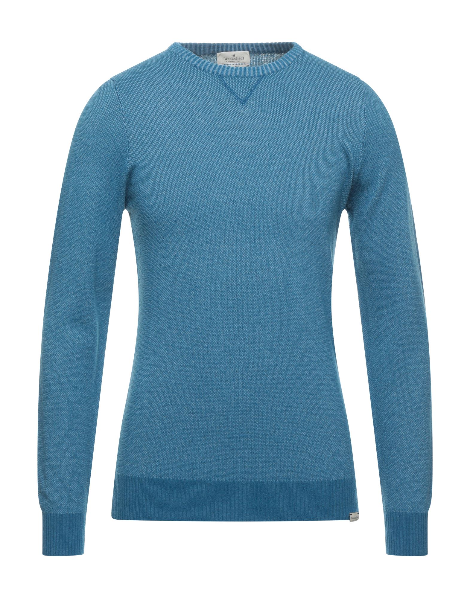 BROOKSFIELD Pullover Herren Azurblau von BROOKSFIELD