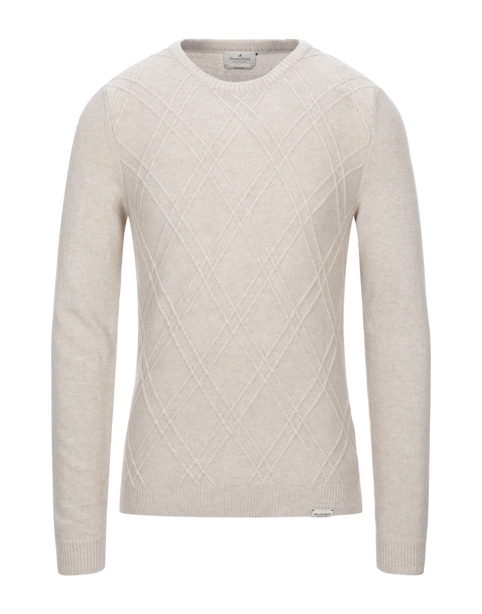 BROOKSFIELD Pullover Herren Beige von BROOKSFIELD