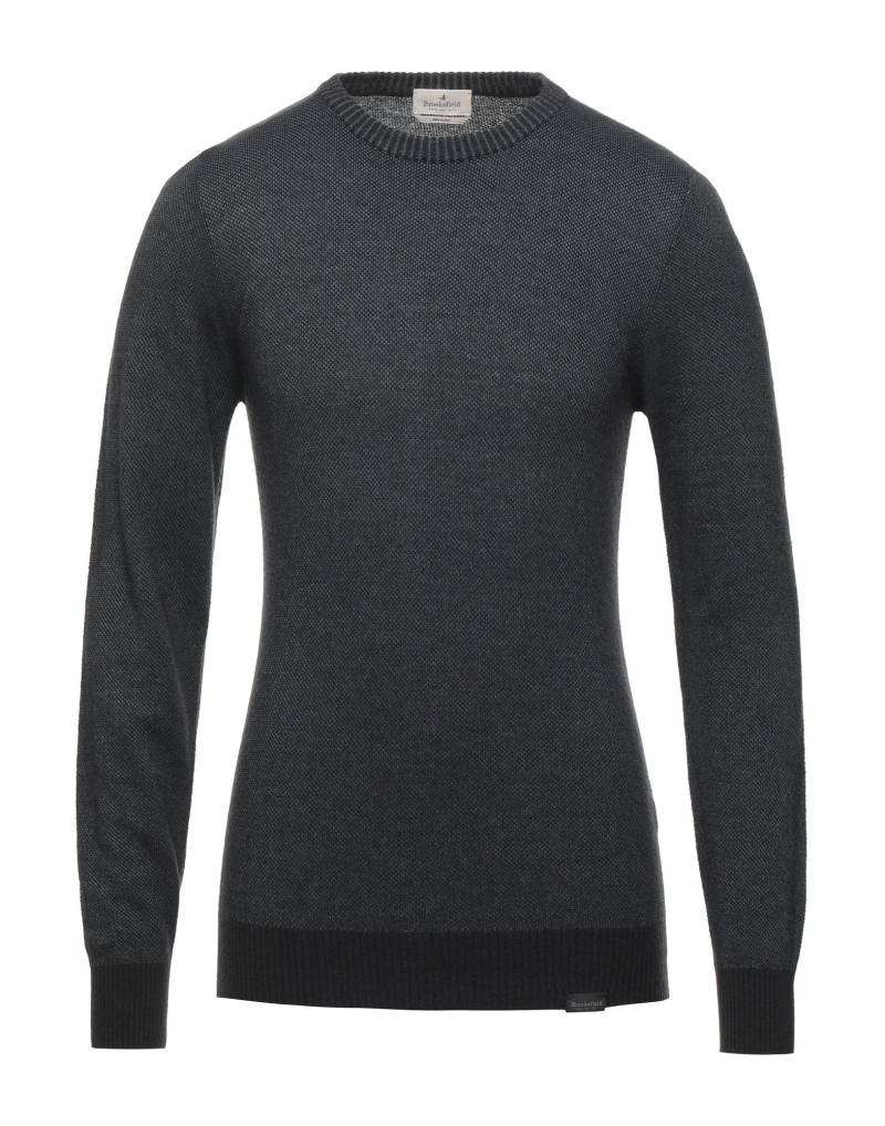 BROOKSFIELD Pullover Herren Braungrau von BROOKSFIELD