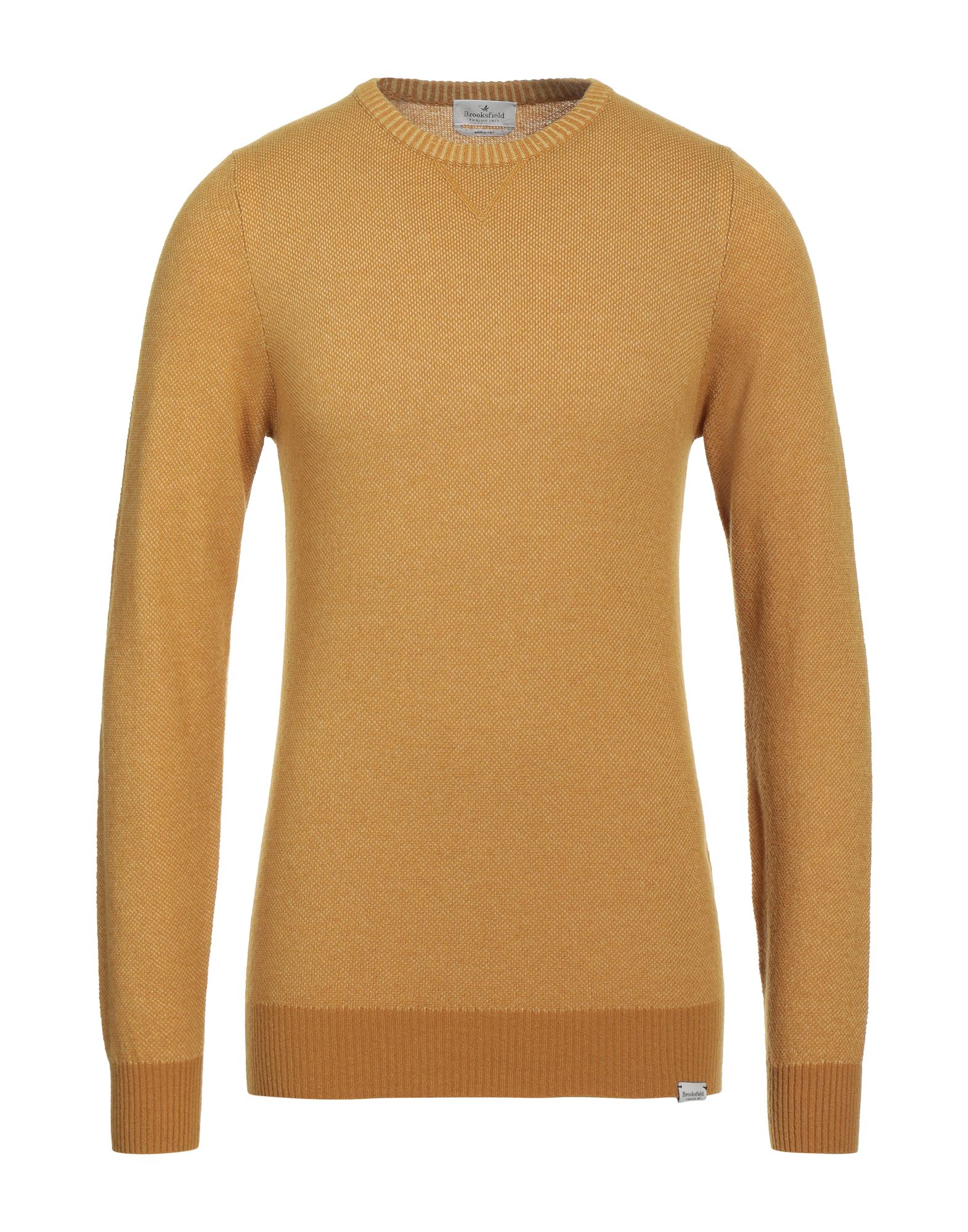 BROOKSFIELD Pullover Herren Ocker von BROOKSFIELD