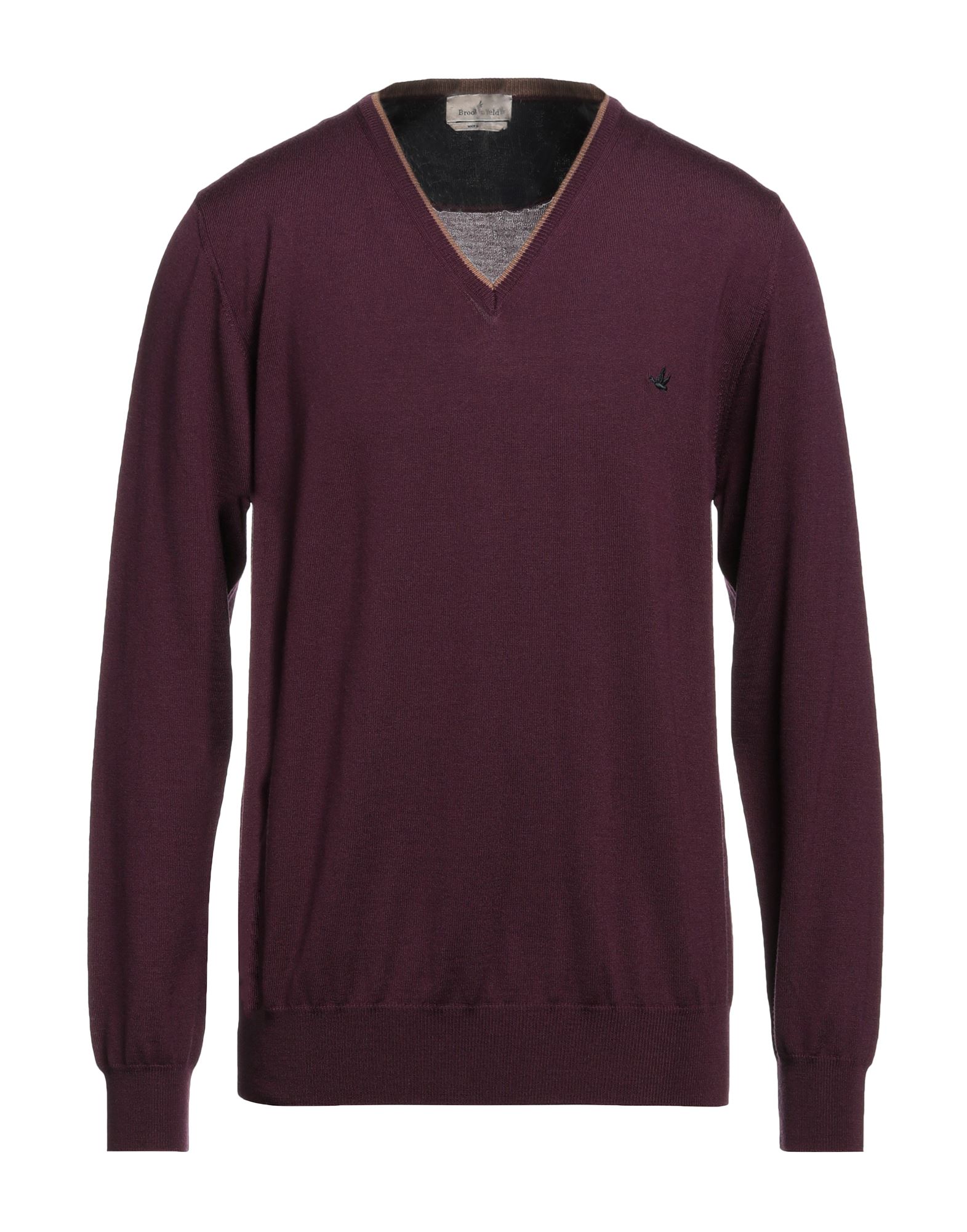 BROOKSFIELD Pullover Herren Pflaume von BROOKSFIELD