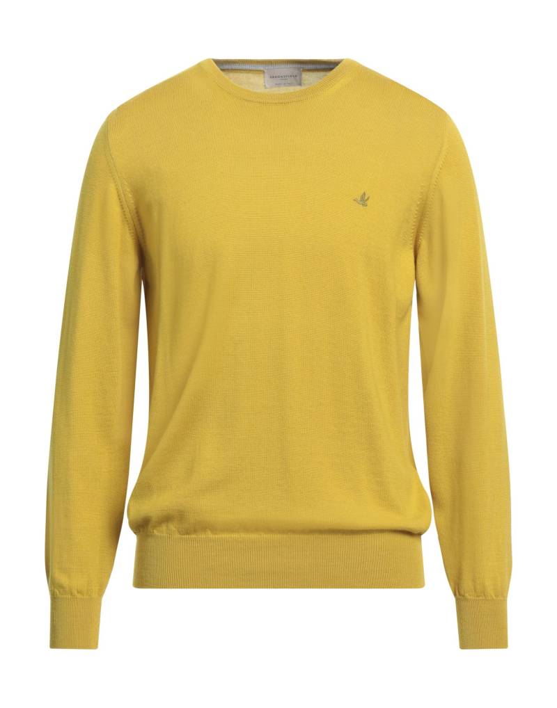 BROOKSFIELD Pullover Herren Senf von BROOKSFIELD
