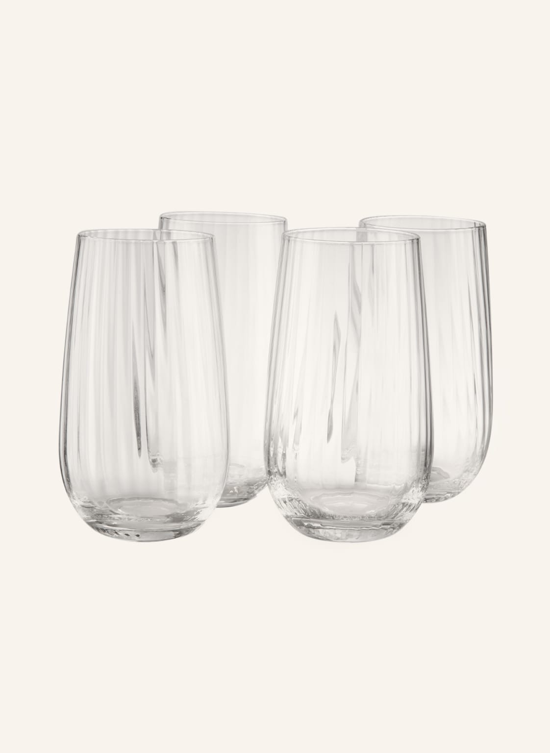 Broste Copenhagen 4er-Set Trinkgläser Sandvig transparent von BROSTE COPENHAGEN