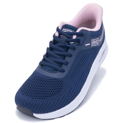 BROYON Damen-Wanderschuhe mit breiter Zehenbox und Fußgewölbeunterstützung, Tennisschuhe, orthopädische Sneaker bei Plantarfasziitis, Größe 39-45, geblasen, 37.5 EU Weit von BROYON