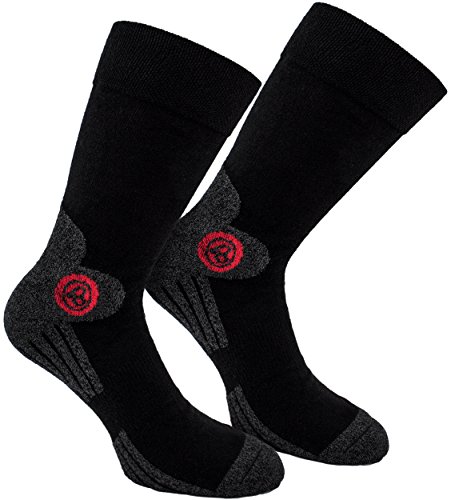 BRUBAKER 4 Paar Funktionssocken Trek-Power mit Dynamic Fit Technologie Schwarz Grau mit Logo Rot Größe 43-46 BRUBAKER 4 Paar Funktionssocken Trek-Power mit Dynamic Fit Technologie Schwarz Grau mit Logo Rot Größe 43-46 von BRUBAKER