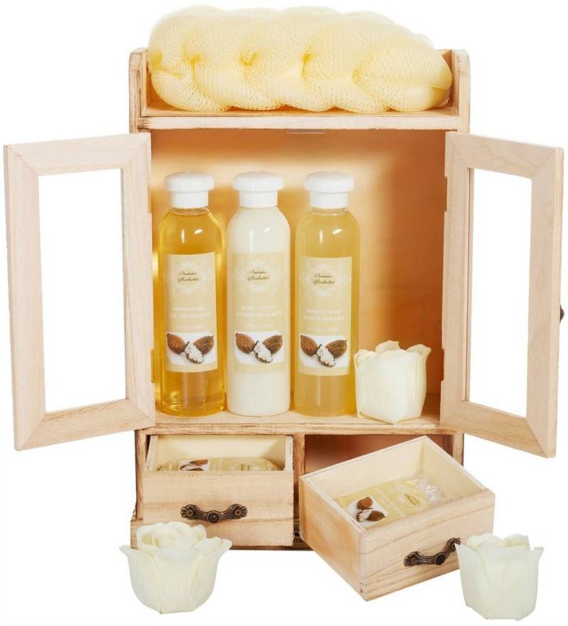 BRUBAKER Hautreinigungs-Set Dusch- und Bade Set - Damen Geschenkset, 10-tlg., Pflegeset mit Sheabutter Duft, reinigend und pflegend Badeset von BRUBAKER