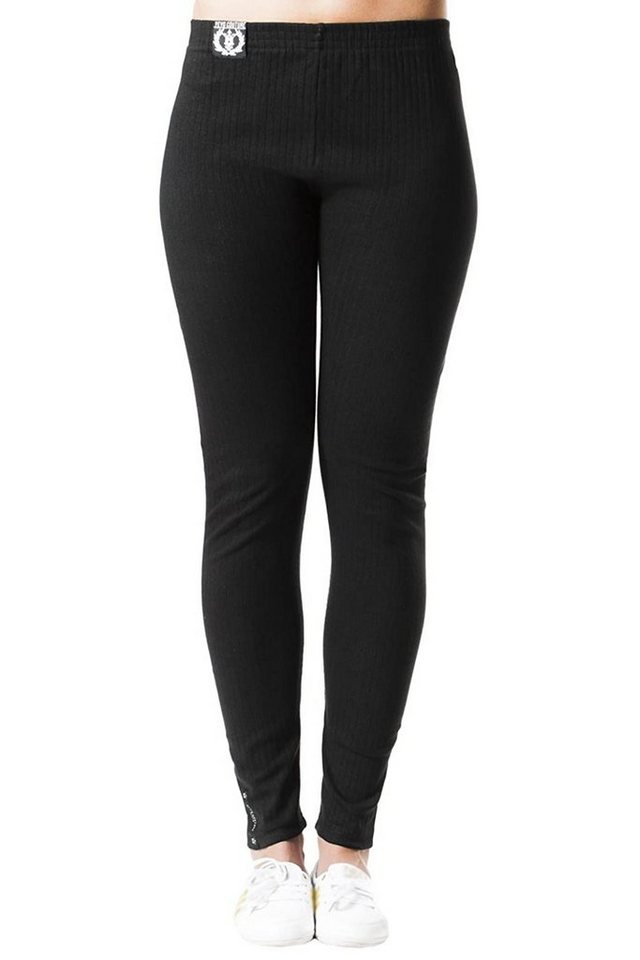 BRUBAKER Leggings Damen Leggings aus weicher Baumwolle - Schwarz - Weich und bequem (Weich und Bequem für Herbst und Winter, 1, 1-tlg., Yeyo by RIPP) Für Freizeit, Sport, Fitness oder Yoga von BRUBAKER