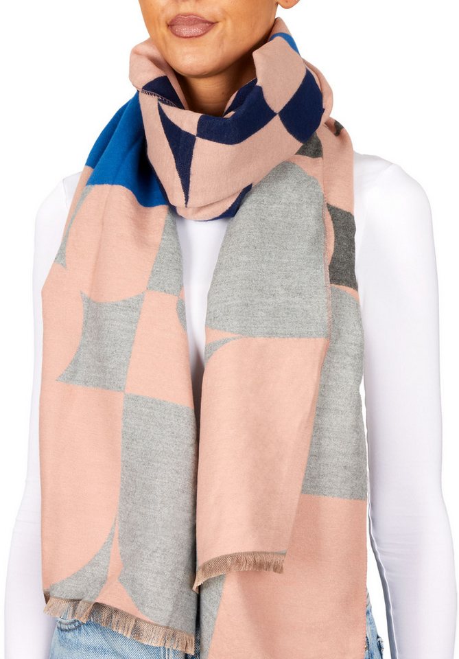 BRUBAKER Schal Cashmirillo Damen Schal mit Modernem Muster - 70 x 200 cm - Warm, (Oversized Schal für Herbst und Winter, 1-St), Kuschelig mit weichem Kaschmir-Gefühl - Damenschal Winterschal von BRUBAKER