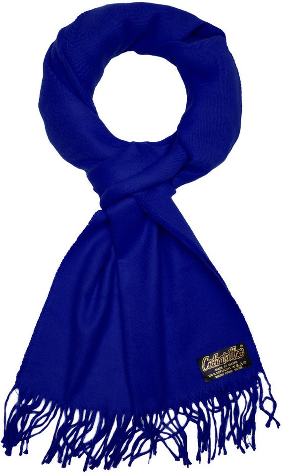 BRUBAKER Schal Cashmirillo Kuschelschal 30/40 x 180 cm Lang Leicht Warm Kuschelig, (Uni-Farben, 1-St. Herbst und Winterschal), Stola Tuch Schal mit Fransen für Damen und Herren von BRUBAKER