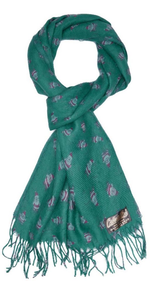 BRUBAKER Schal Cashmirillo Kuschelschal 30/40 x 180 cm Lang Leicht Warm Kuschelig, (Uni-Farben, 1-St. Herbst und Winterschal), Stola Tuch Schal mit Fransen für Damen und Herren von BRUBAKER