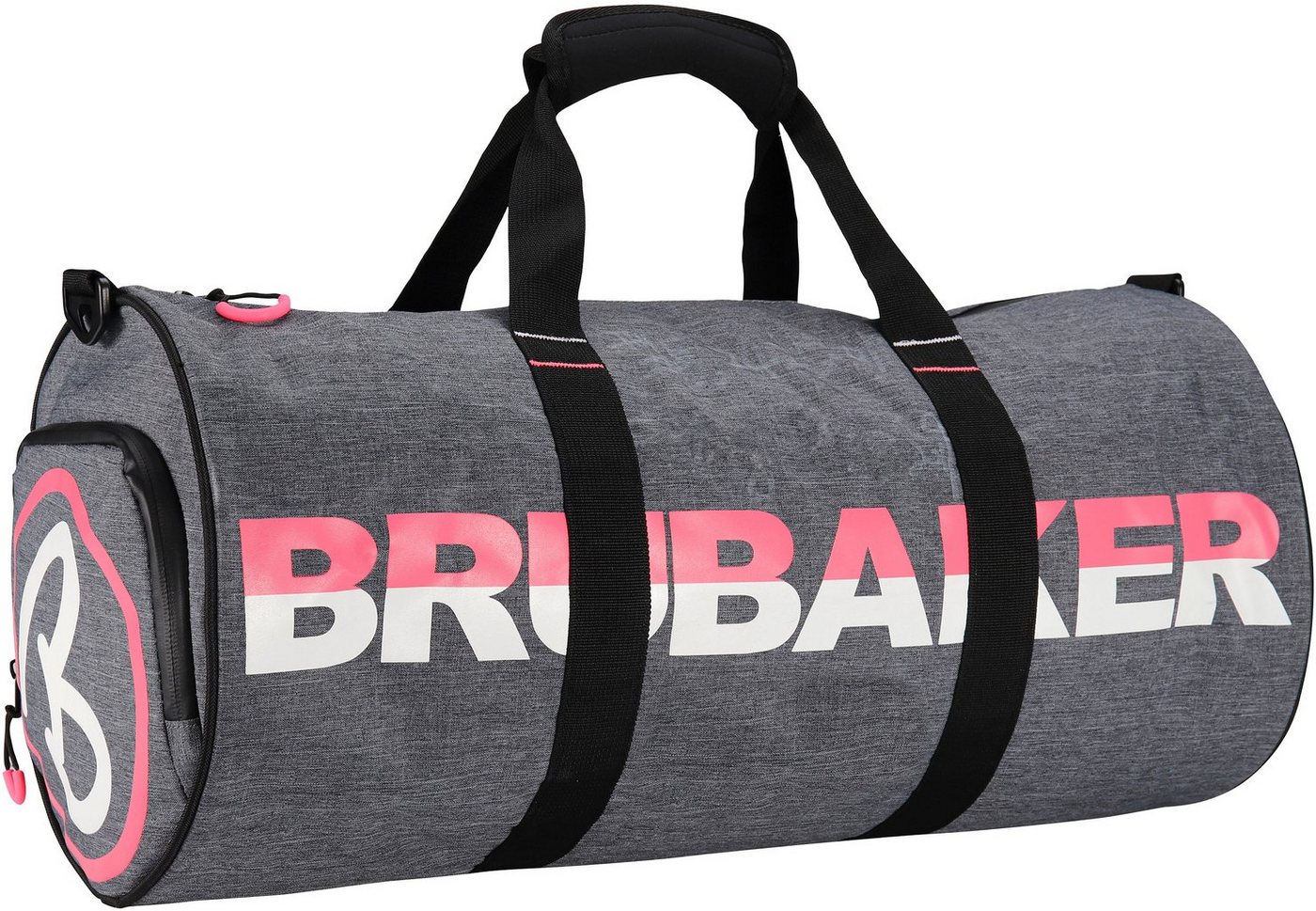 BRUBAKER Sporttasche Unisex Duffle Bag Trainingstasche Grau (1-tlg., wasserabweisend, Duffelbag), 27 l Fitnesstasche mit Schuhfach und Nassfach, Reisetasche Duffel Bag, Dufflebag von BRUBAKER