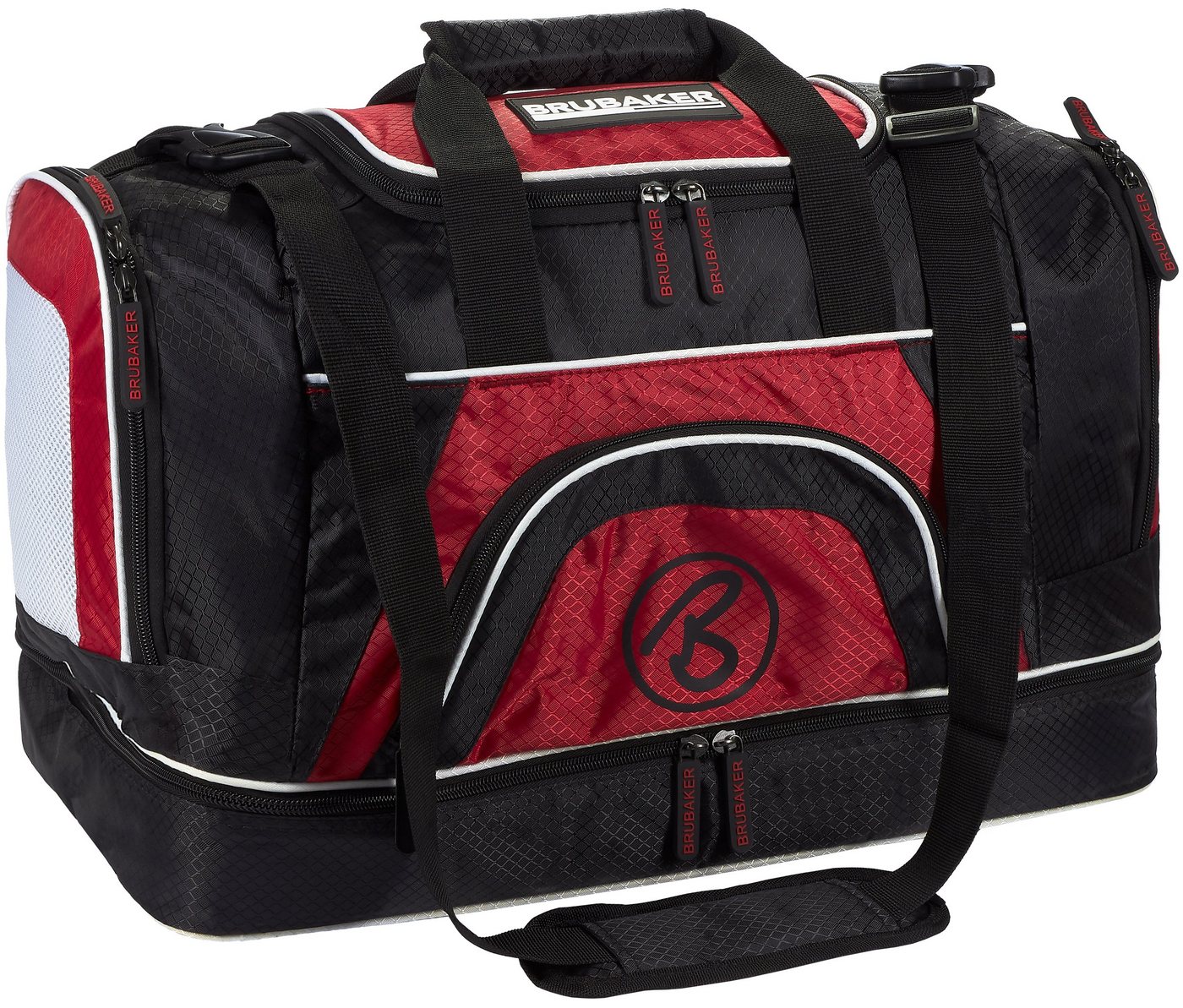 BRUBAKER Sporttasche XXL Trainingstasche 90 l oder 52 l (1-tlg., Reisetasche mit Schuhfach und Nassfach), Fitnesstasche mit abnehmbarem Schultergurt von BRUBAKER