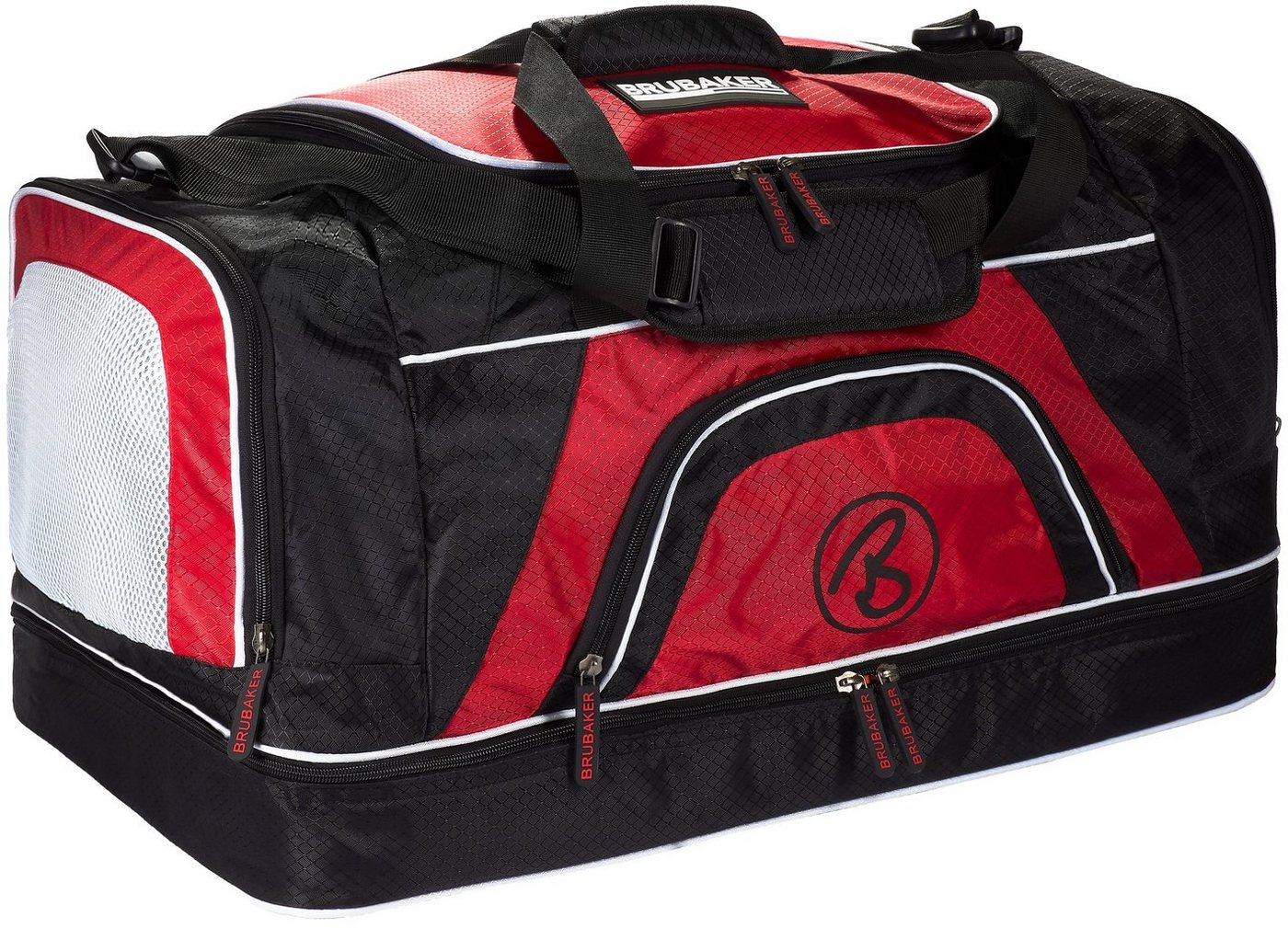 BRUBAKER Sporttasche XXL Trainingstasche 90 l oder 52 l (1-tlg., Reisetasche mit Schuhfach und Nassfach), Fitnesstasche mit abnehmbarem Schultergurt von BRUBAKER