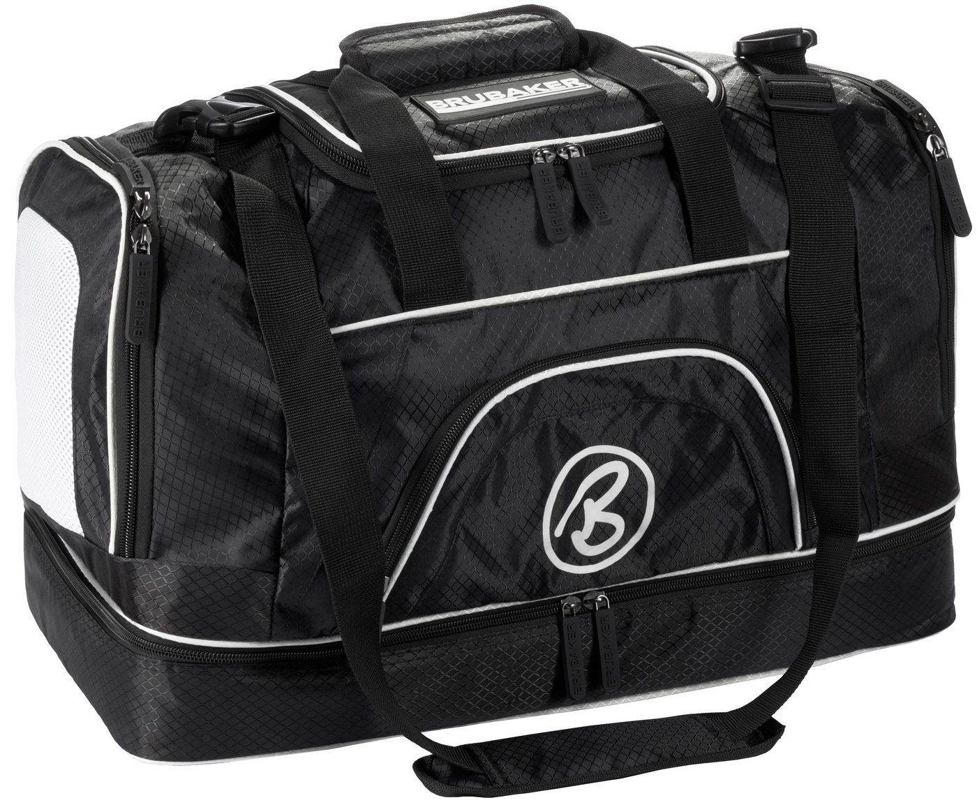 BRUBAKER Sporttasche XXL Trainingstasche 90 l oder 52 l (1-tlg., Reisetasche mit Schuhfach und Nassfach), Fitnesstasche mit abnehmbarem Schultergurt von BRUBAKER