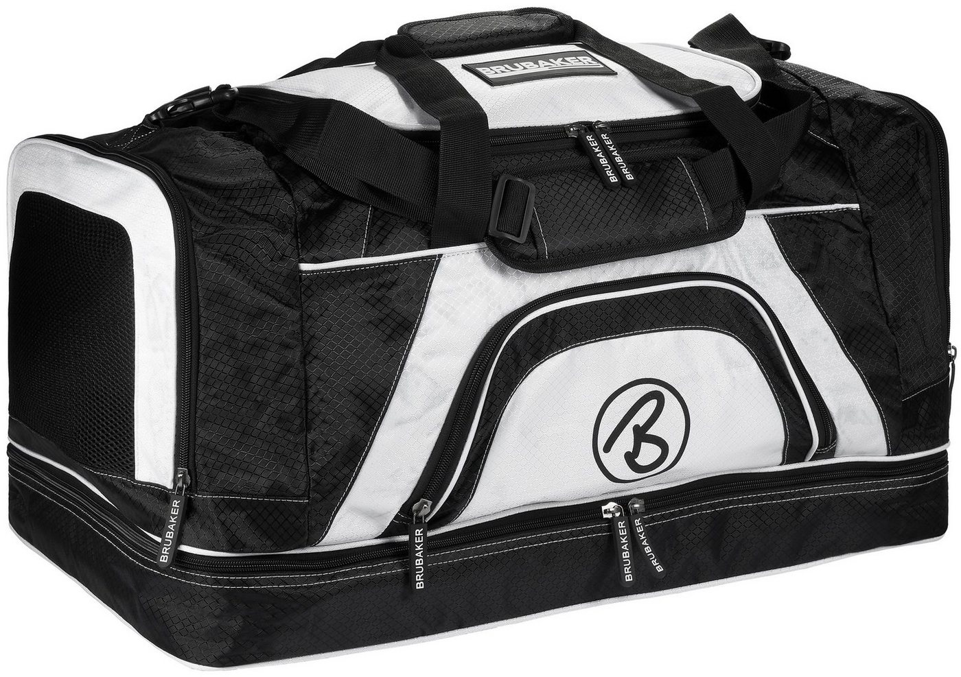 BRUBAKER Sporttasche XXL Trainingstasche 90 l oder 52 l (1-tlg., Reisetasche mit Schuhfach und Nassfach), Fitnesstasche mit abnehmbarem Schultergurt von BRUBAKER