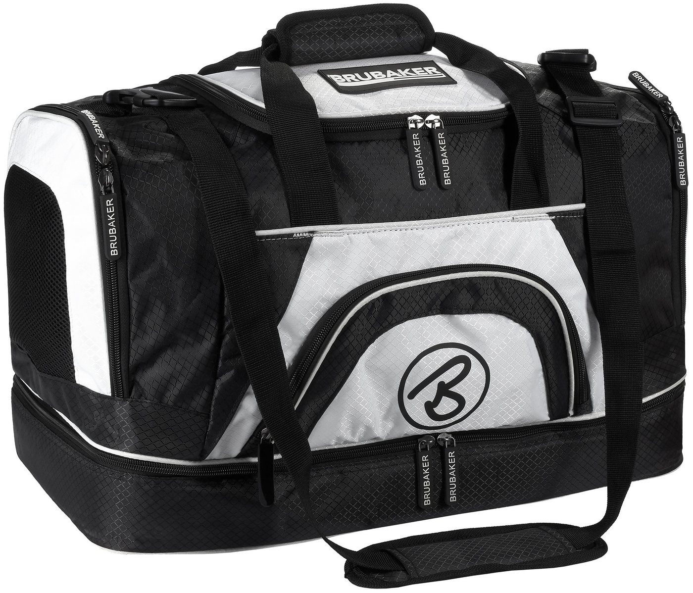 BRUBAKER Sporttasche XXL Trainingstasche 90 l oder 52 l (1-tlg., Reisetasche mit Schuhfach und Nassfach), Fitnesstasche mit abnehmbarem Schultergurt von BRUBAKER