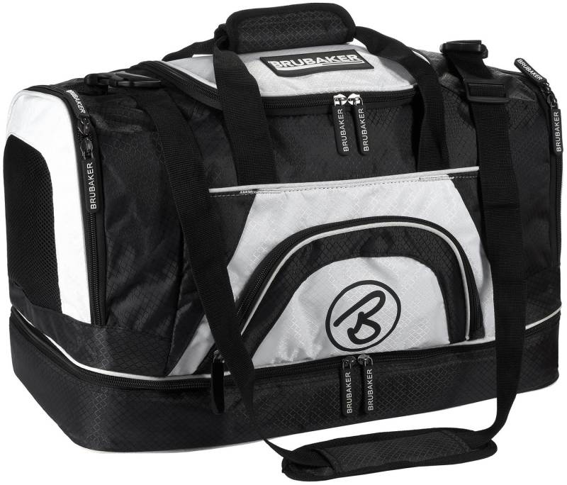 BRUBAKER Sporttasche XXL Trainingstasche 90 l oder 52 l (1-tlg., Reisetasche mit Schuhfach und Nassfach), Fitnesstasche mit abnehmbarem Schultergurt von BRUBAKER