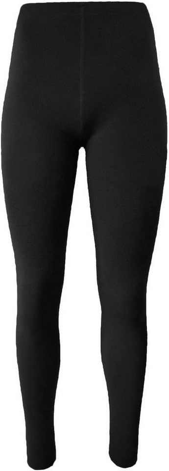 BRUBAKER Thermoleggings Damen Thermo Leggings - Winter Leggings Warm und Bequem (Lange Winterleggings, 1-tlg., Atmungsaktiv für kalte Tage) One Size Gr. 34-42 - Schwarz von BRUBAKER