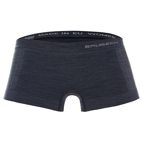 BRUBECK Damen Unterhose | Funktionsunterwäsche nahtlos | Underpants for Women | Boyshort Underwear Breathable | Retropants Merino | Panties | 41% Wolle | Gr. M, D.Jeans | BX10440 von BRUBECK
