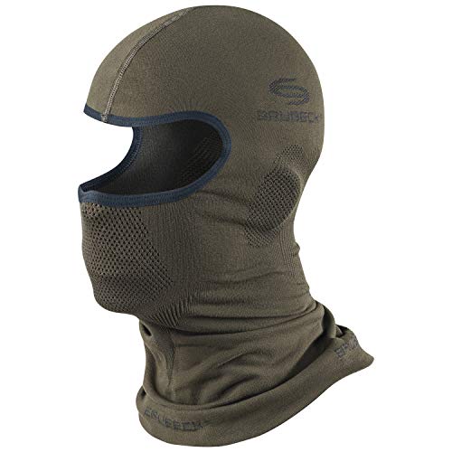 BRUBECK Funktions Sturmhaube Gesichtshaube Balaclava Skimaske Motorradmaske:,Die Beste!' | KM00010, Größe:L/XL, Farbe:Khaki von BRUBECK