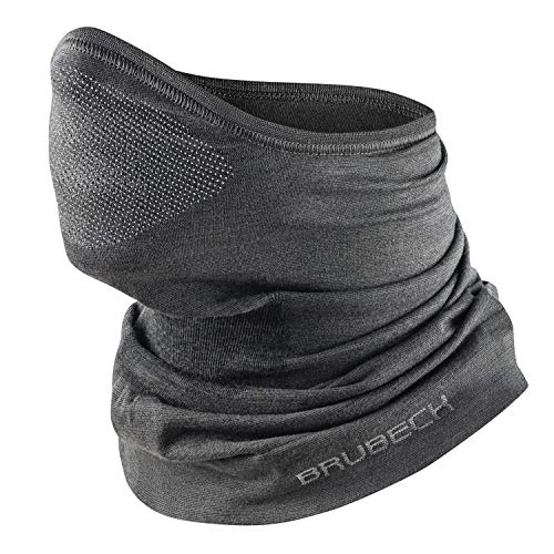 BRUBECK M-Pro Halbe Sturmhaube Merinowolle | Herren | Damen | Klimaregulierend | 42% Merino Wolle | Balaclava | Funktionskleidung | Atmungsaktiv | KM10780, Gr.:S - M, Farbe:M-Pro Anthrazit von BRUBECK