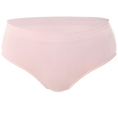 BRUBECK Unterhosen Damen Hipster | Underwear Women | Unterwäsche für Frauen | Slips atmungsaktiv | Hüftslips nahtlos | Cotton Panties Women | 80% Baumwolle | Gr. XL | rosa | HI00090A von BRUBECK