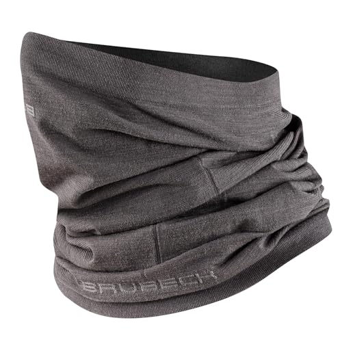BRUBECK X-PERT Merino 54% Schlauchtuch | Bundeswehr & Jagd Stil | Halstuch & Schal | Multifunktional, Gr.:S - M, Farbe:Titanium von BRUBECK