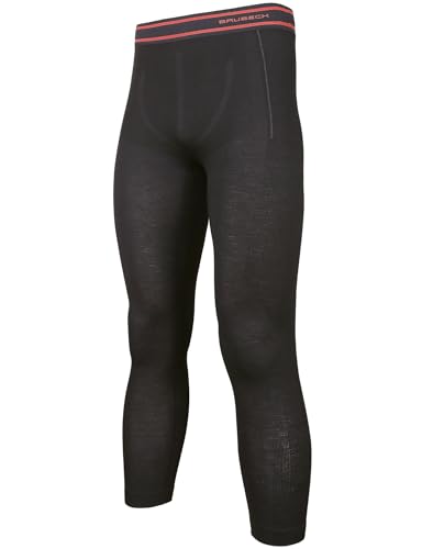 Brubeck Herren Funktionsunterwäsche lang | atmungsaktiv | Thermo | Skiunterwäsche | Leggings | Base Layer | 41% Merinowolle | LE11710 von BRUBECK