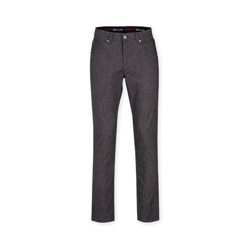 BRÜHL FINE TROUSERS 5-Pocket Herren York 184140 I Herrenhose in Einer elastischen Melange-Woll-Optik mit moderner, geschmirgelten Micro-Struktur von BRÜHL FINE TROUSERS