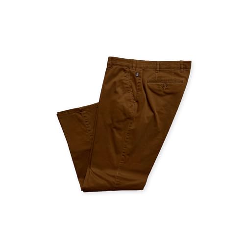 BRÜHL FINE TROUSERS Chino Hose Herren Stretch Parma 184120 I Stoffhose Herren mit Komfortdehnbund in Baumwoll-Stretch I Mit Spezial-Schmirgel Struktur von BRÜHL FINE TROUSERS