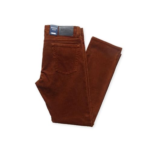 BRÜHL FINE TROUSERS Chino Hose Herren Stretch York 130330 I Lässige Stoffhose Herren in High Stretch Breitcord Qualität mit Fitnessbund I Cord von BRÜHL FINE TROUSERS