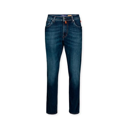 BRÜHL FINE TROUSERS Jeans Herren Stretch York DO FX 191241 I 5-Pocket Herren Jeans in Dual FX Quer Stretch Denim I Mit Flammeneffekten Waschung von BRÜHL FINE TROUSERS