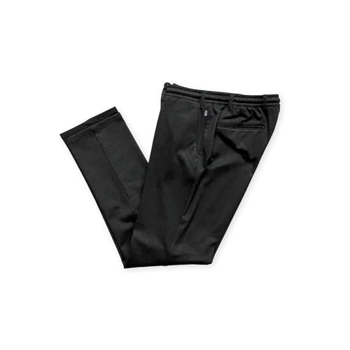 BRÜHL FINE TROUSERS Stoffhose Herren Modena IT 119010 I Flatfronthose Herren mit Rundumraffbund & Kordel aus Melange Jersey mit Mikro-Druck in 360° Bi-Stretch von BRÜHL FINE TROUSERS