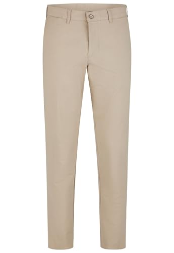 Brühl - Comfort Fit - Herren Leichte Chino Hose, London DO (0809185420100), Größe:26, Farbe:Sand (230) von BRÜHL FINE TROUSERS