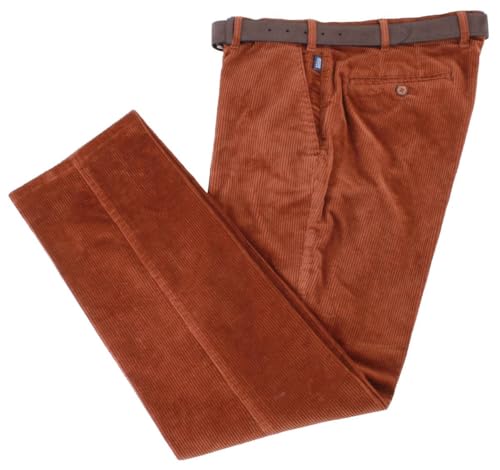 BRUHL Herren Parma B Genua Cordhose - Rostbraun - W34 L32 von BRUHL
