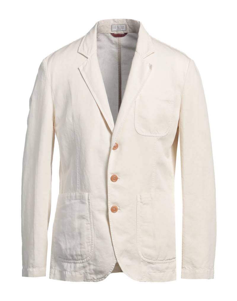 BRUNELLO CUCINELLI Blazer Herren Elfenbein von BRUNELLO CUCINELLI