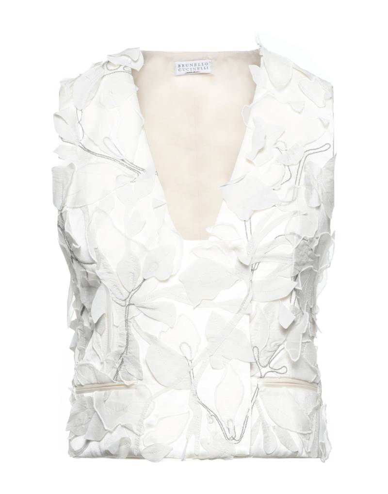 BRUNELLO CUCINELLI Couture-weste Damen Elfenbein von BRUNELLO CUCINELLI