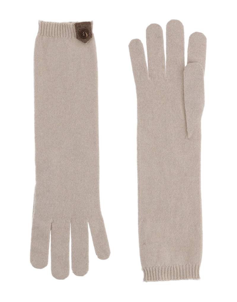 BRUNELLO CUCINELLI Handschuhe Damen Beige von BRUNELLO CUCINELLI