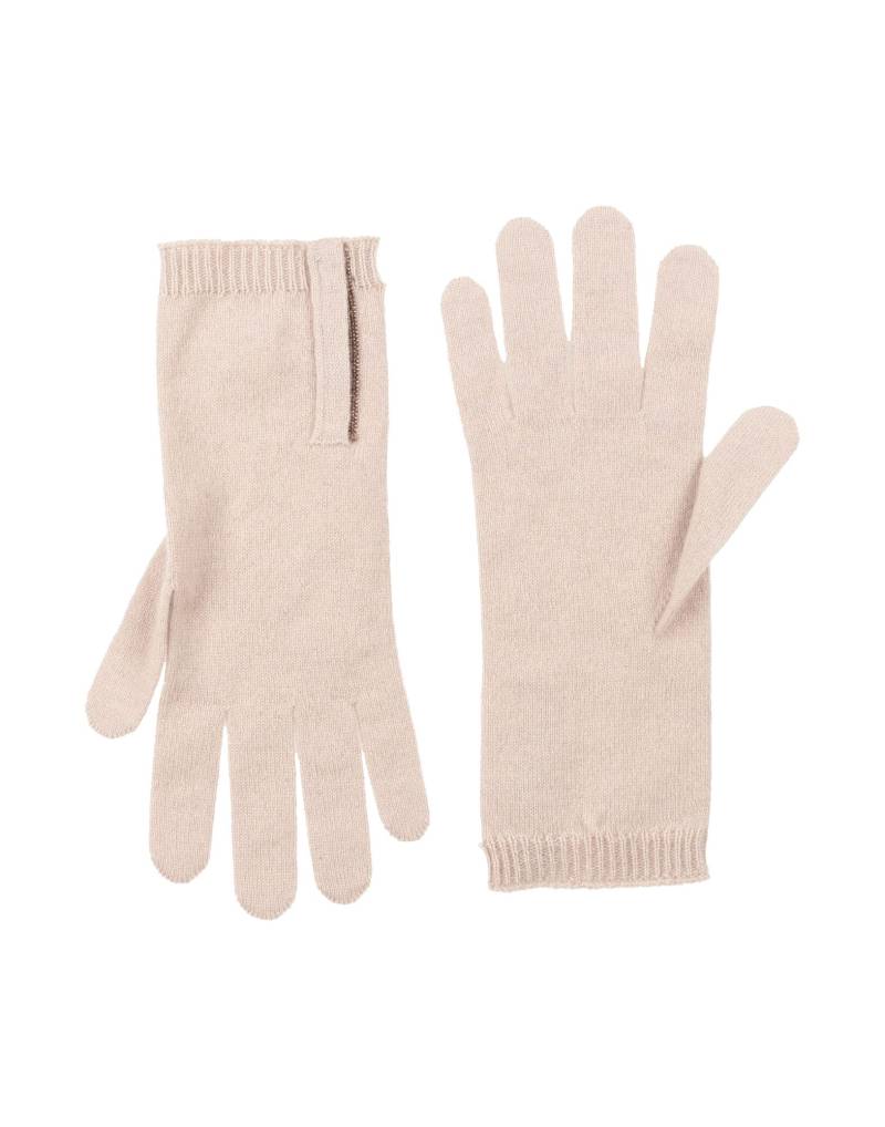 BRUNELLO CUCINELLI Handschuhe Damen Sand von BRUNELLO CUCINELLI