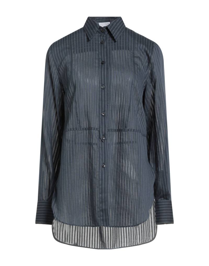 BRUNELLO CUCINELLI Hemd Damen Braungrau BRUNELLO CUCINELLI Hemd Damen Braungrau von BRUNELLO CUCINELLI