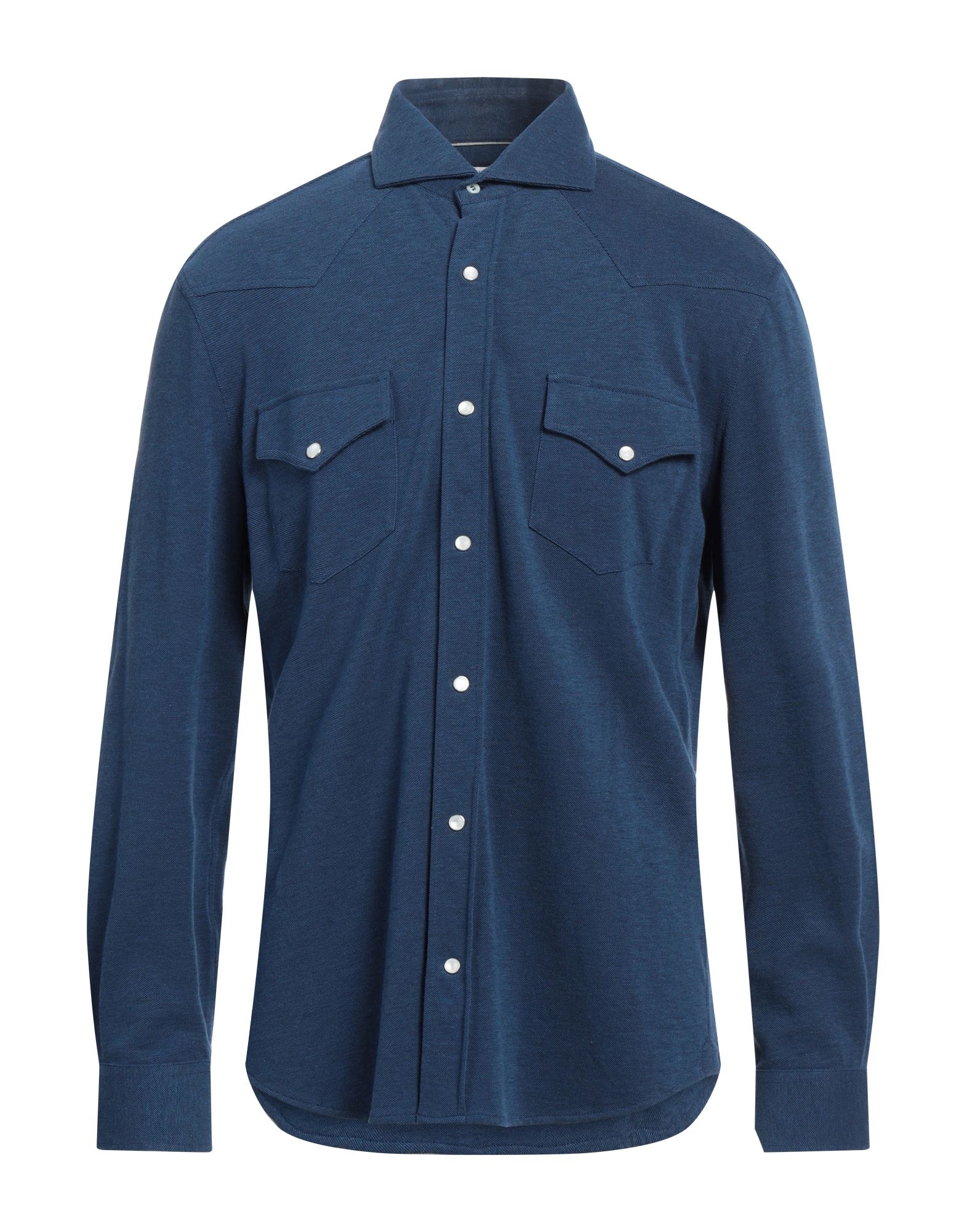 BRUNELLO CUCINELLI Hemd Herren Marineblau von BRUNELLO CUCINELLI