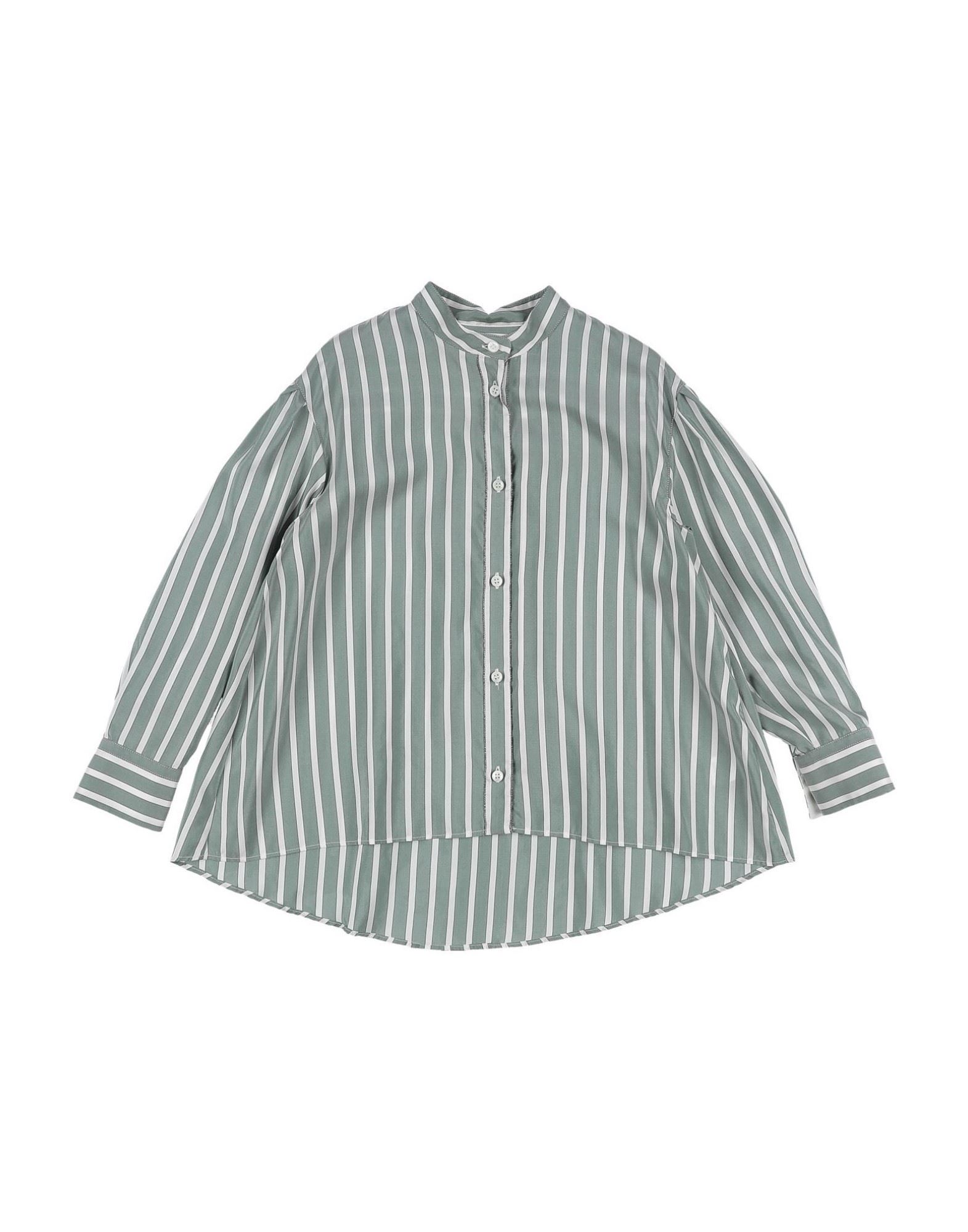 BRUNELLO CUCINELLI Hemd Kinder Salbeigrün BRUNELLO CUCINELLI Hemd Kinder Salbeigrün von BRUNELLO CUCINELLI