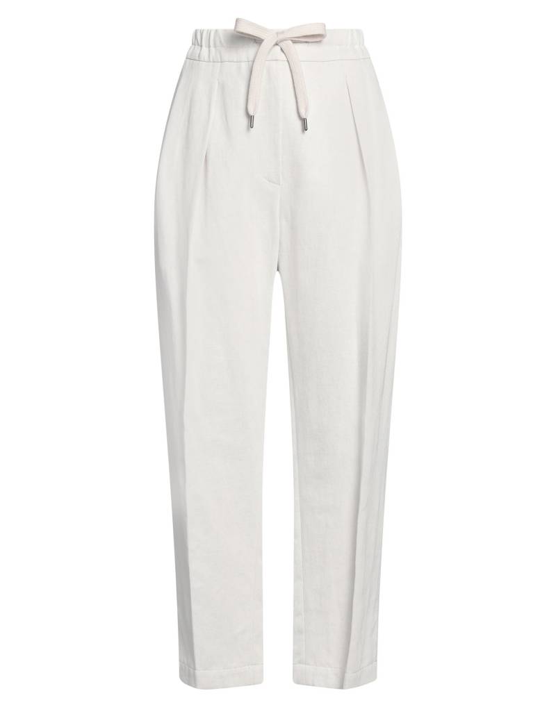 BRUNELLO CUCINELLI Hose Damen Hellgrau BRUNELLO CUCINELLI Hose Damen Hellgrau von BRUNELLO CUCINELLI