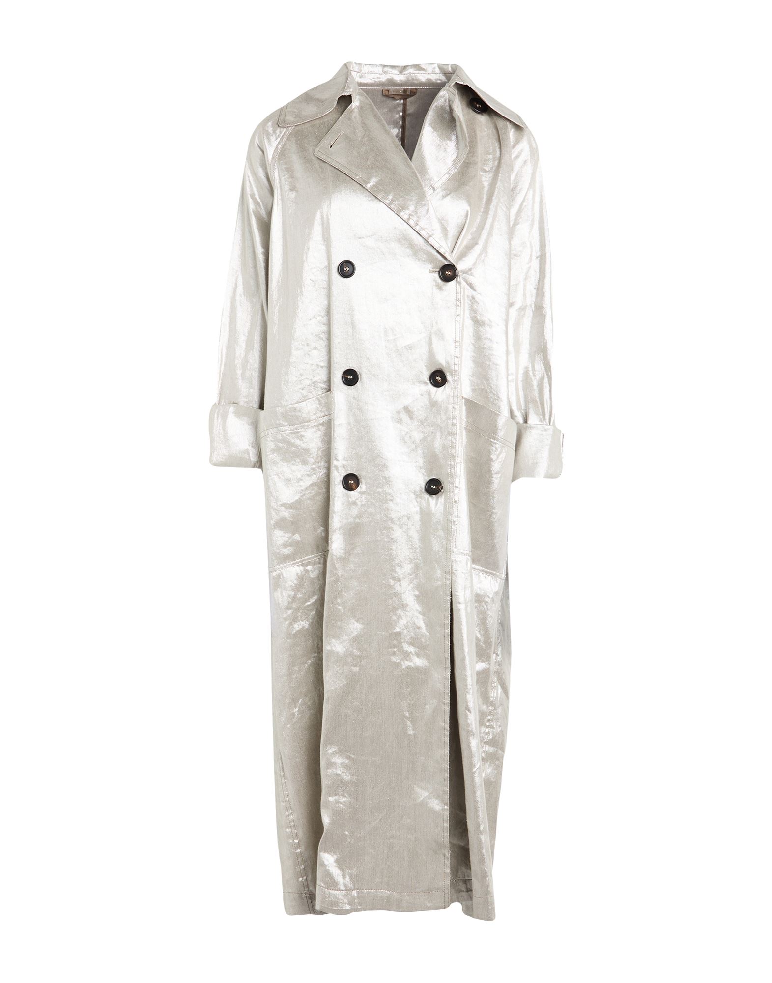 BRUNELLO CUCINELLI Jacke, Mantel & Trenchcoat Damen Platin von BRUNELLO CUCINELLI