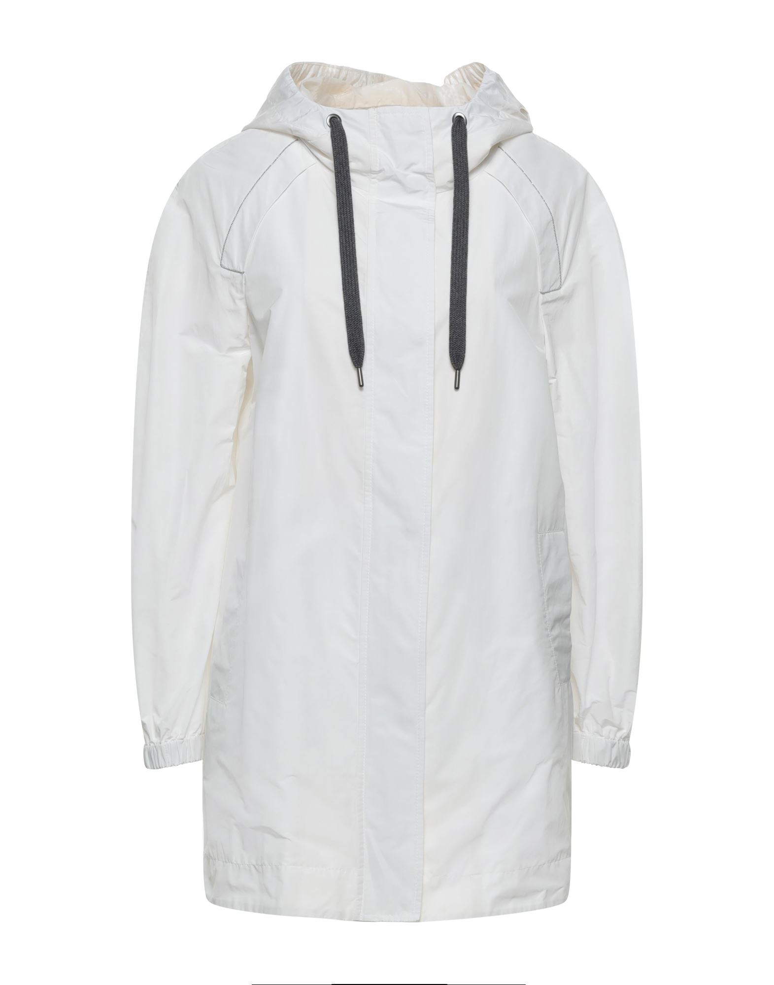 BRUNELLO CUCINELLI Jacke, Mantel & Trenchcoat Damen Weiß von BRUNELLO CUCINELLI
